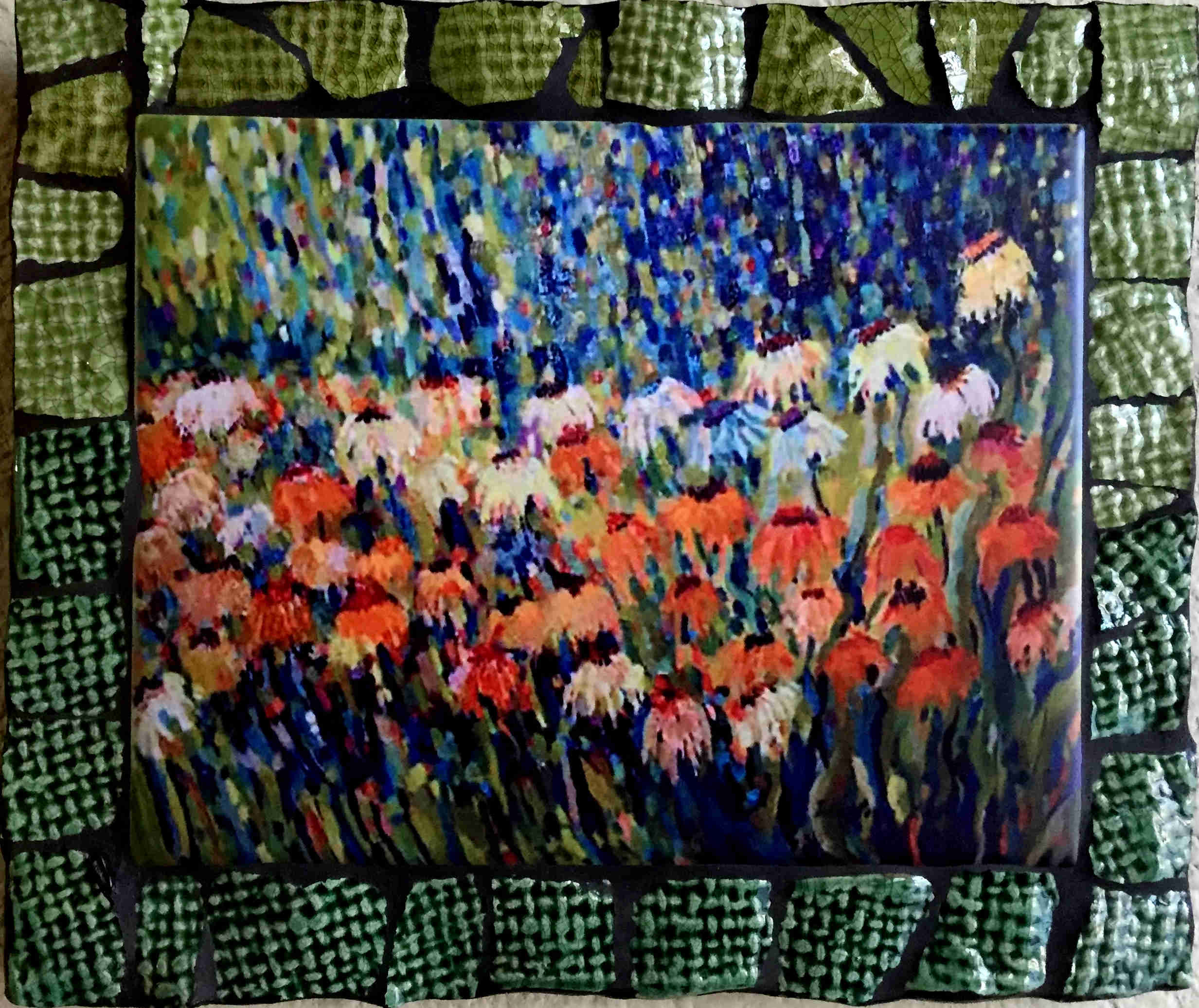 Daisies Mosaic 8x10