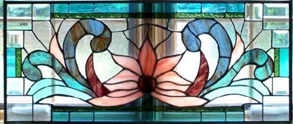 Stained Glass with Bevels 14x36